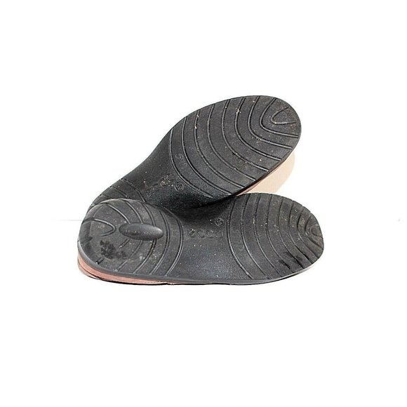 ECCO Shoes Womens 39 Lightweight Brown Leather Euro Walking Sneaker Lace up - Picture 5 of 7